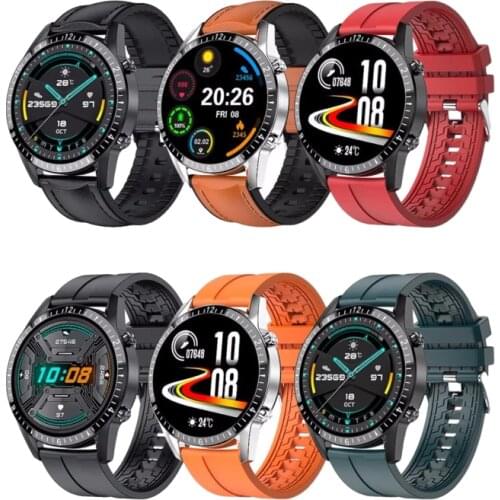 New Round Screen Smart Bracelet I9 Bluetooth Call Watch Mens Sports Fitness Tracker Heart Rate ECG Blood Pressure Monitoring