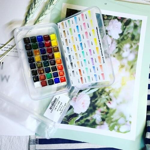 40-color novice college-grade solid color watercolor paint split charging