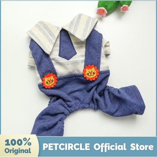 PETCIRCLE New Dog Puppy Clothes Lion Tie Overalls Pet Cat Fit Small Dog All seasons Pet Cute Costume Dog Cloth Dog Overalls