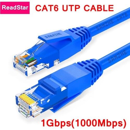 ReadStar CAT6 UTP Network cable 1Gbps 1000Mbps Ethernet cable Computer modem Plug cable 1-5 meter color Black Blue