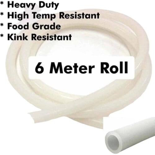 HEAVY DUTY SILICONE TUBE - 6M ROLL (ID12.5MM X OD18.5MM)