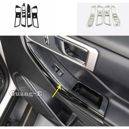 Car Styling Body Armrest Handrail Inner Door Window Glass Switch Panel Cover Trim Frame For Ford Explorer U625 2019 2020 2021