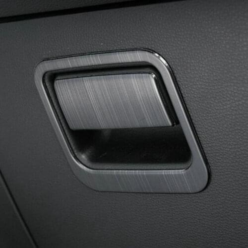 SBTMY Car styling Stainless steel copilot glove Box handle bowl cover trim For Toyota corolla E210 2019 2020 accessories