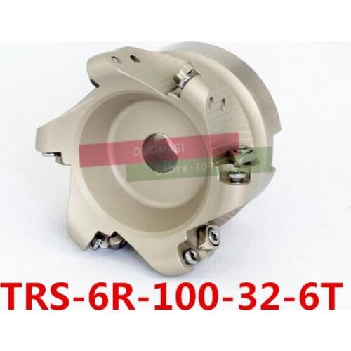 TRS 6R-100-32-6T Face End Milling Cutter Indexable Flat Roughing Cutting ,CNC Milling Cutter