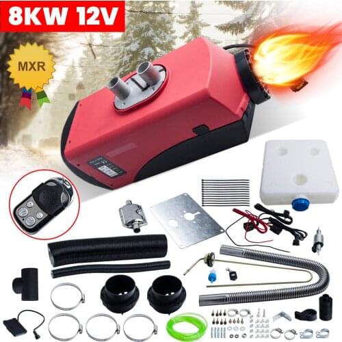 12V 2-8KW LCD Display Monitor Hot Diesel Air Heater For Truck SUV Bus Caravan Motorhome