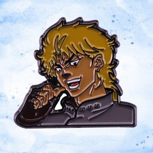 Dio Brando vampire invader Stand power Jojos Bizarre Adventure Stardust Crusader enamel Pin badge