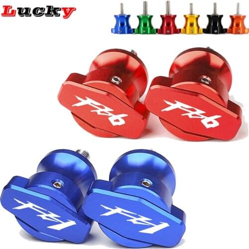 6MM For YAMAHA FZ1 2001-2015 FZ6 2004-2012 FAZER FZ 1 6 Hot Deals Motorcycle CNC Accessories Swingarm Spools Stand Slider Screws