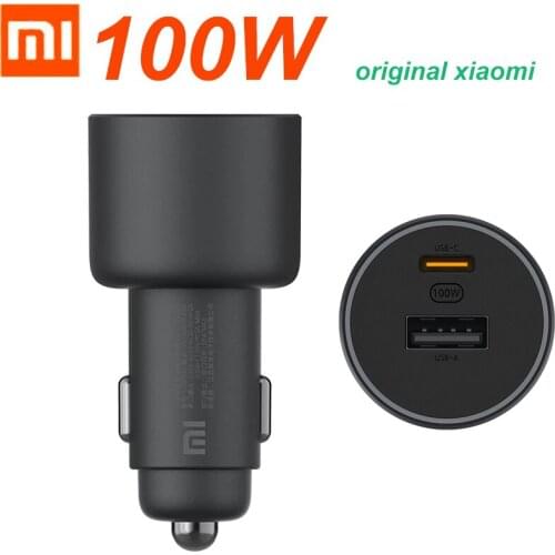 Original Xiaomi Car Charger Quick Charge 100w / 37W Dual Port USB C Fast Charging Type C Phone Charger Car For iPhone Samsung