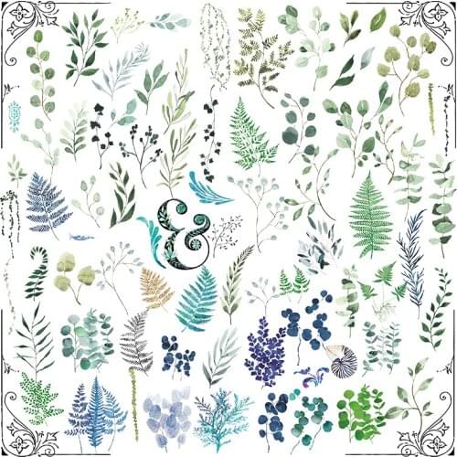 KLJUYP Plants Colorful Litmus Paper Die Cuts for Scrapbooking Happy Planner/Card Making/Journaling Project