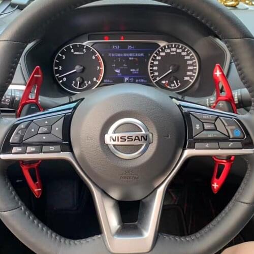 For Nissan 2020 2021 Juke Pathfinder Qashqai Rogue Platinum Altima Car Steering Wheel Paddle Shift Extension Shifter DSG Sticker