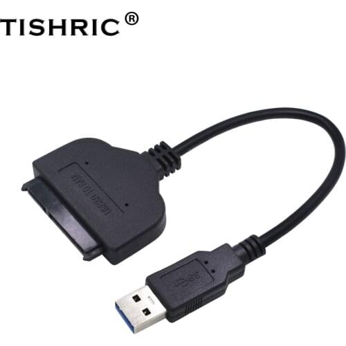 TISHRIC Haed Drive Cable SATA TO USB Hard Drive USB SATA Adapter Cable USB 3.0 To SATA Hard Disk Molex HDD Enclosure