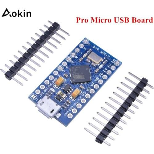 Aokin Pro Micro USB ATmega32U4 Controller 3.3V 8MHz Development Board Module For Arduino For Leonardo Replace ATmega328