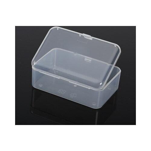 20pcs 9*6*3.2cm Clear Lidded Plastic Box For Storage Small Parts Tools Bank Card Credit Card Case Container Organizer