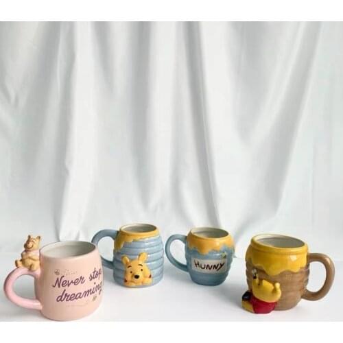 Mug Ceramic Drinking Bear Cute Cartoon Small Fresh Bee Jar Honeycomb Boksbeugel Birthday Gift décorations Cadeau Mariage