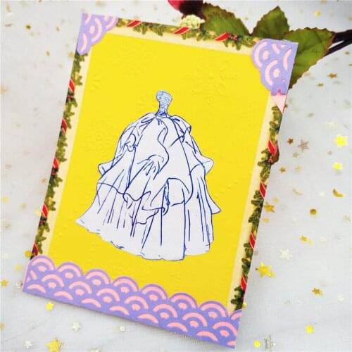 Metal Corset wedding dress paper die cutting dies for Scrapbooking/DIY Easter wedding Halloween Easter card