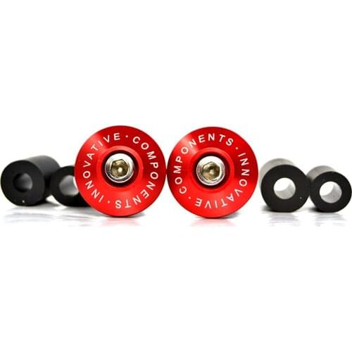 BJMOTO Motorcycle Bicycle Grips Bike CNC Billet Handlebar Grips Bar Ends Slider Red for Yamaha Kawasaki honda Dirt Bike