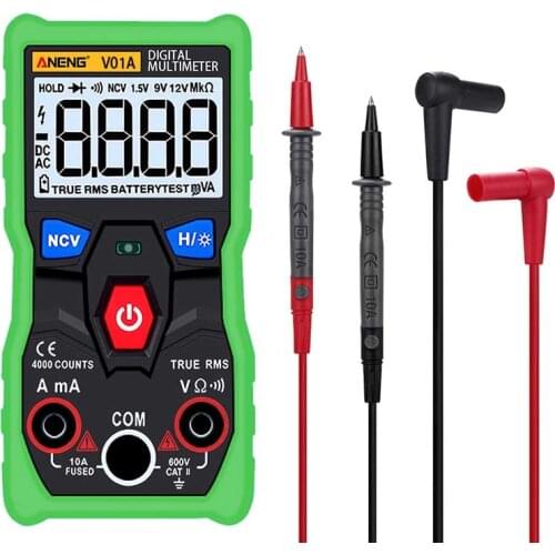 ANENG V01A Digital Multimeter Tester Autoranging True rms Automotriz Mmultimetro with NCV DATA HOLD LCD backlight+Flashl HR