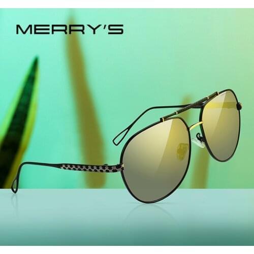 MERRYS DESIGN Men Classic Pilot Sunglasses Polarized Sunglasses For Driving Fishing UV400 Protection S8455N
