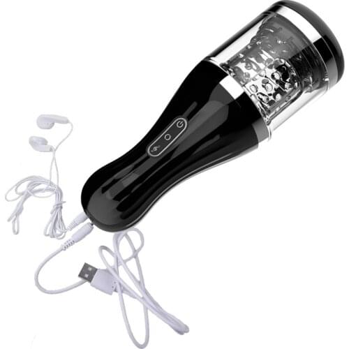 7 Speed Rotation Electric Male Masturbator Moan Voice Masturbation Cup Adult Sex Vagina Anal Pussy Toys for Men Vibrator For Men