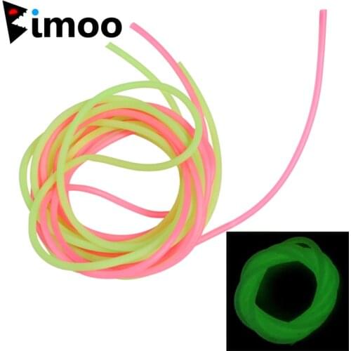 2m/bag 3mm Soft Silicone Lumo Tube Green Glowing Fishing Rubber Tubing
