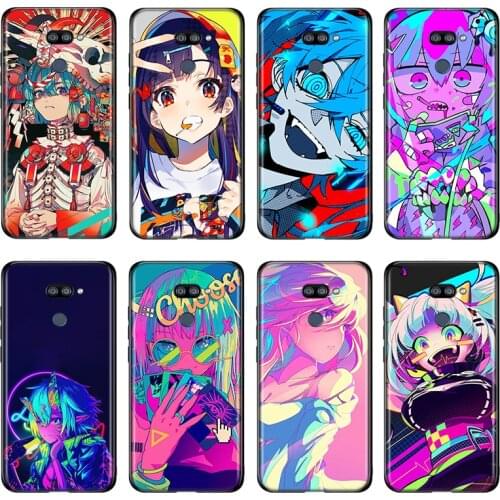 Neon Oni Girl Anime For LG K22 K71 K61 K51S K41S K30 K20 2019 Q60 V60 V50 V40 V35 V30 G8 G8S G8X ThinQ Phone Case