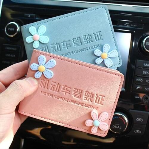 Cute and creative Driver License Holder Pu Leather on Cover for Car Driving Documents Business ID Pass Certificate Folder Wallet