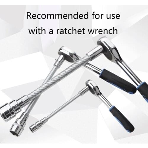 Portable Ratchet Wrench Extension Rod Great for Working in Hard-to-reach Area Ideal for Auto Shops Garages and Project