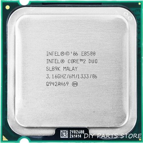 INTEL E8500 Processor INTEL Core 2 Duo E8500 CPU (3.16Ghz/ 6M /1333GHz) Socket LGA 775