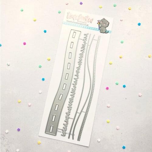 Slimline Hillside Scene 2021 Arrival New Metal Cutting Dies Mold Various Card Series Scrapbook Paper Craft Knife Mould Blade