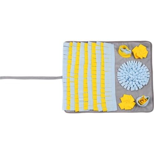 Pet Dog Snuffle Mat Nose Smell Training Blanket Sniffing Pad Slow Feeding Bowl