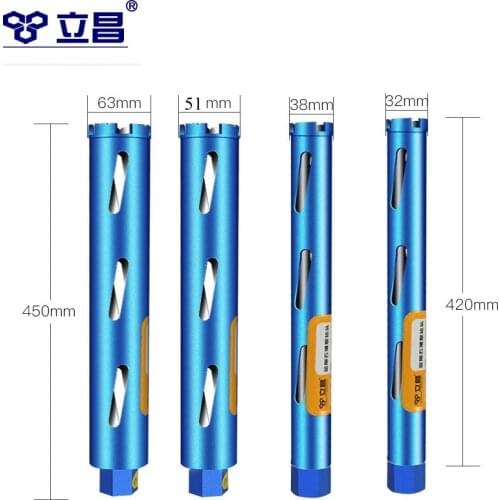 LICHANG Dry Water Drill Bit 450mm Hole Opener Type Plus Max Set Core Diamond Tool Parts Perforator Wall Concrete Rebar Brick