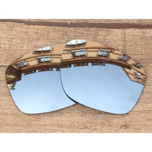 Vonxyz Chrome Mirror Polarized Replacement Lenses for-Oakley Sliver Frame