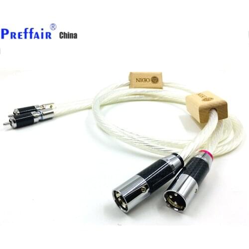 High Quality Nordost Odin 2RCA to 2XLR Cable Hi-end Rca Male to Xlr Male Audio Cable
