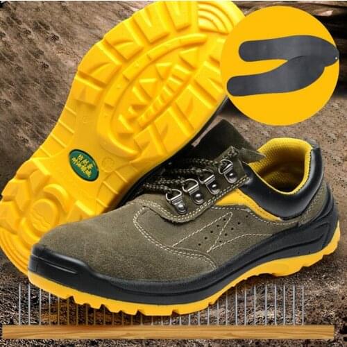 Anti-smash Steel Toe Safety Shoes Men Work Boots Anti-puncture Safty Shoes Fashion Work Shoes EU Safety Standard Manufacturing