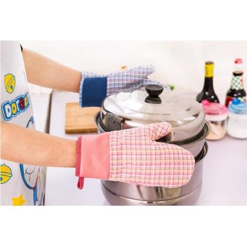 1PC Kitchen Insulated Non-Slip Glove Thickening High Temperature Oven Glove Cooking Microwave Oven Mitt Bareware Tool NX 030