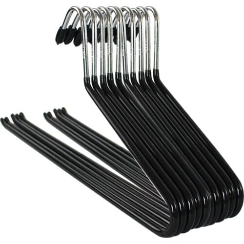 10/20Pcs Non-Slip Metal Shirt Trouser Hook Hanger Coat Hanger Clothes Rack Open Ended Pant Easy Slide Wardrobe Organzier