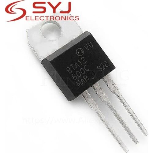 10pcs/lot BTA12-600C BTA12-600 BTA12 TO-220 12A 600V new original In Stock