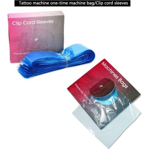 125pcs Tattoo Machine Clip Cord machine bag Used for Supply Disposable Covers Bags for Tattoo Machine Tattoo Accessory 250PCS