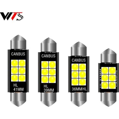 4pcs Auto Festoon 31mm 36mm 39mm 41mm LED Bulb C5W Super Bright 3030 SMD Canbus Error Free Interior Doom Lamp Car Styling Lights