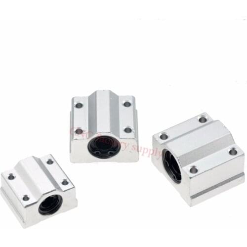 4pcs/lot SC8UU SCS8UU SCS6UU SCS10UU SCS12UU SCS8LUU SCS10LUU SCS16UU 8mm Linear Ball Bearing Block CNC Router 3D printer parts