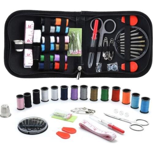 45 pcs Portable Travel Sewing Box Kitting Needles Tools Quilting Thread Stitching Embroidery Craft Sewing Kits 2 2 2 2 1 1