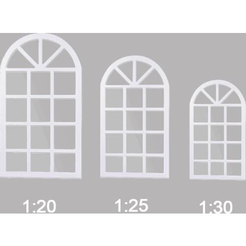 6pcs Diorama Window Model Indoor Decoration Sand Table Material Dollhouse Layout Architecture Building Kits 1:20 1:25 1:30