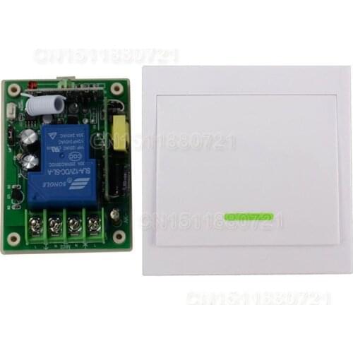 AC85V- 250V 110V 220V 3000W RF Wireless Remote Control Switch System For Smart Home Light With Wall Transmitter