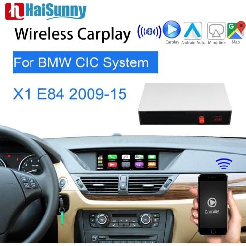 Wireless BMW CIC Carplay Adapter For X1 E84 2010-15 Support Mirroring Multimedia Screen Video Interface GPS Navigation Retrofit