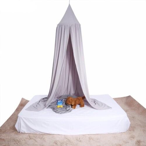 Kid Bed Canopy Bed Curtain Round Dome Hanging Mosquito Net Curtain Moustiquaire Zanzariera For Baby Kids Playing Home Klamboe 42