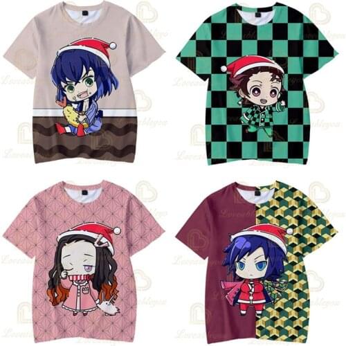 Childrens Boys Devils killer T-shirts 3d Printed Cosplay Japanese Ghost Blade Kids Summer Sleeve Tshirts Clothes