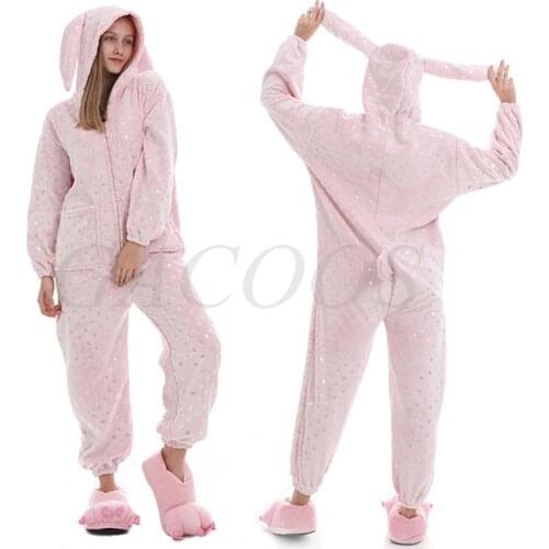 Boys Girls Rabbit Flannel Sleepwear Teens Winter Jumpsuits Babys Unicorn Pajamas Childrens Animal Kigurumi Onesies Cosatume