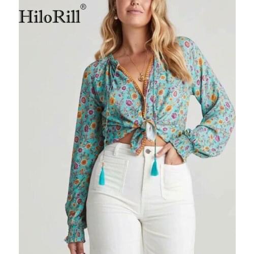 HiloRill Women's Ruffle Shirts