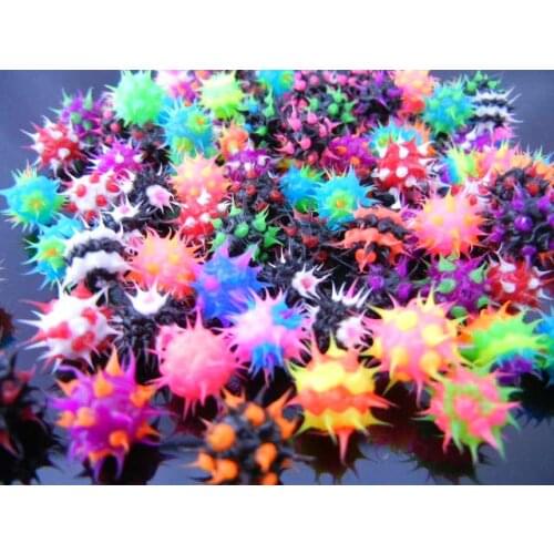 Free shippment 100pcs/lot Spike Koosh Ball Replacement Body piercing jewelry HOT 14gx6mm FOR Tongue Ring Bar