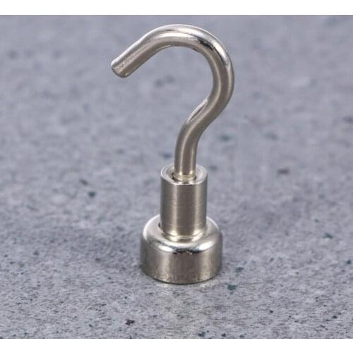 4pcs Magnetic Hooks Powerful Heavy Duty Neodymium Magnet Refrigerator Surfaces Not Scratch SCIE999